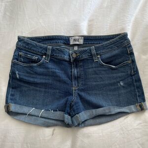 Paige “Jimmy Jimmy” short in medium blue wash - size 28